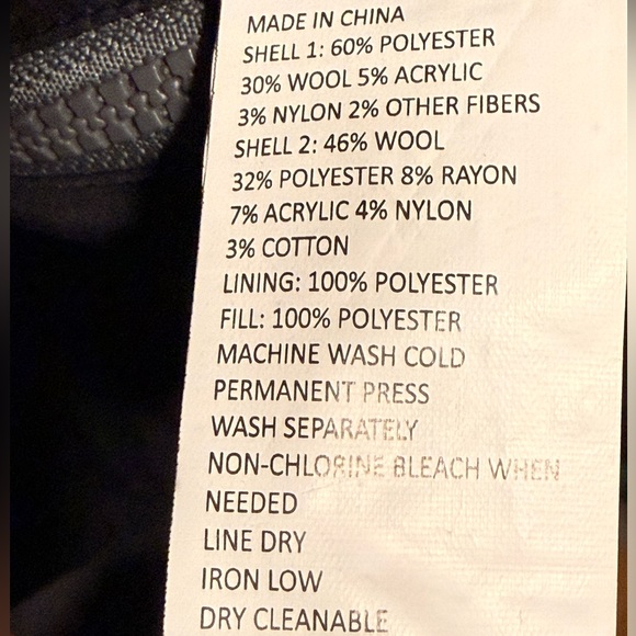 Prana NWT Caprice Convertible Wool Blend High Collar Jacket Herringbone Medium - Picture 13 of 15